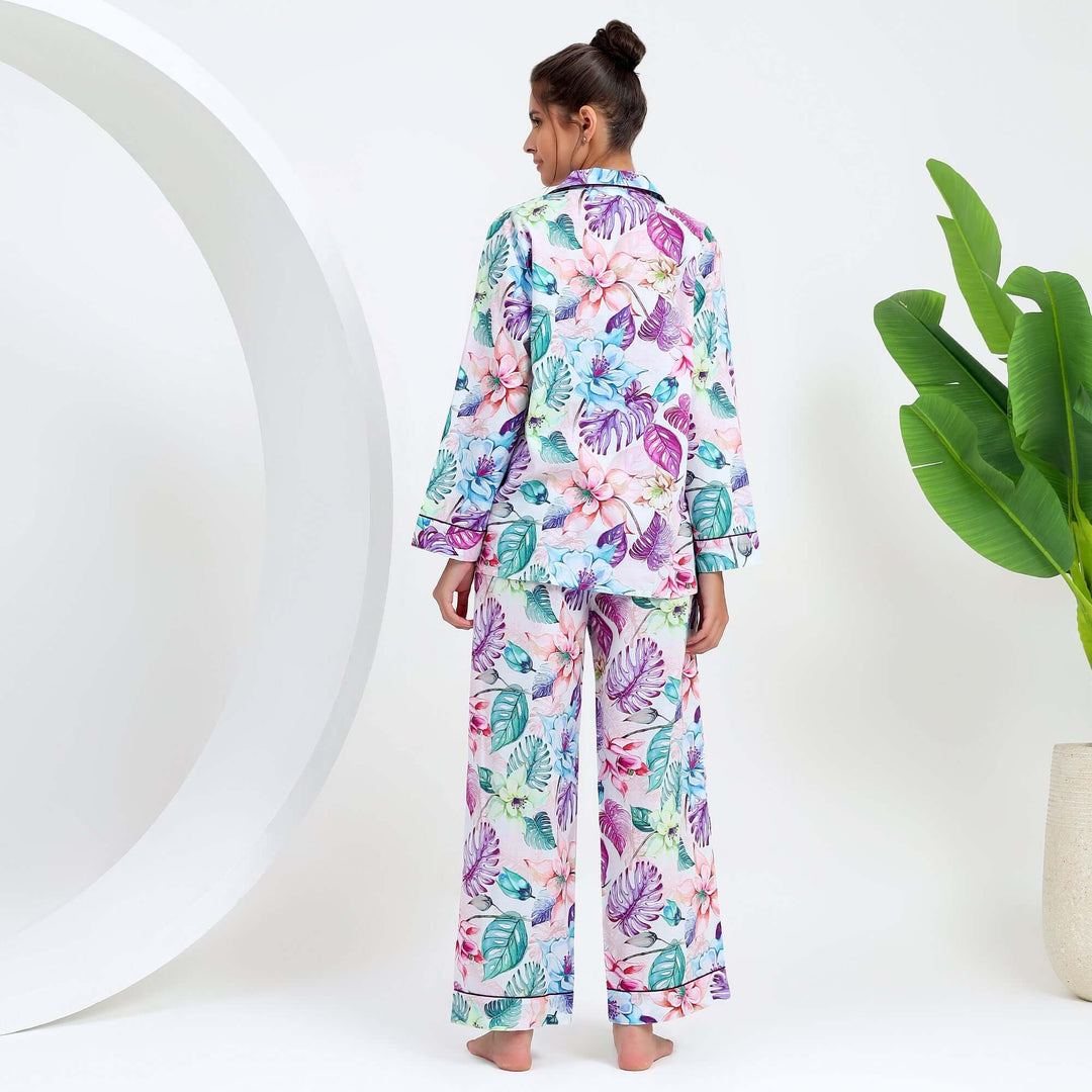 Family matching sets tropical pajamas pattern indian pjs