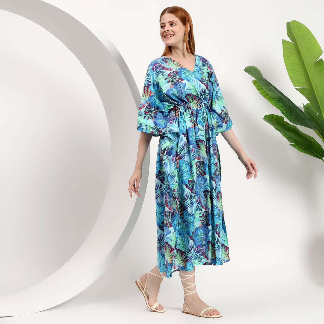 Plus Size Caftans Wholesale – Beach Cover-Up for Boutiques L/XL / 20 / 48