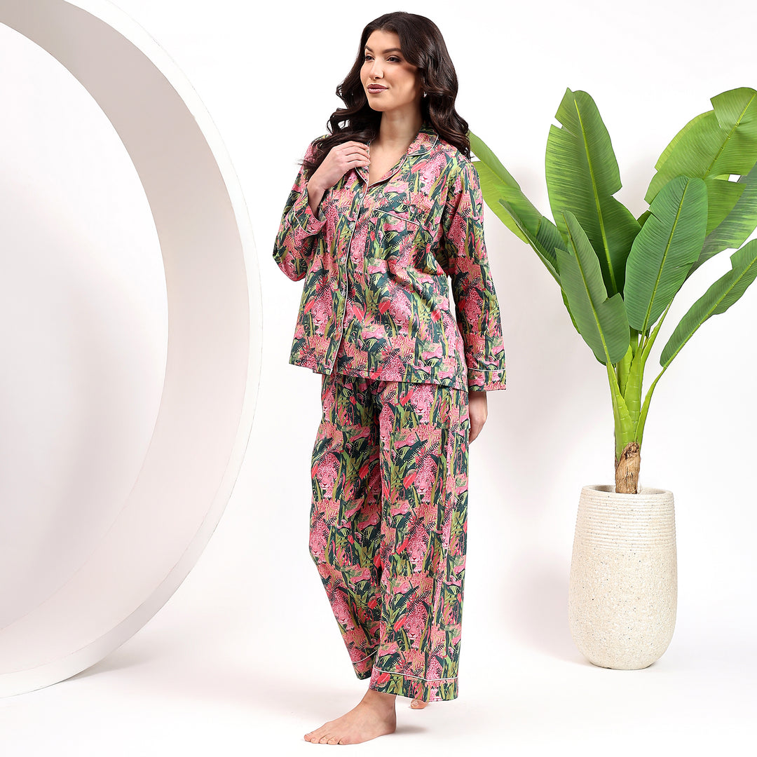Women’s cotton pajama set – Indian matching PJs