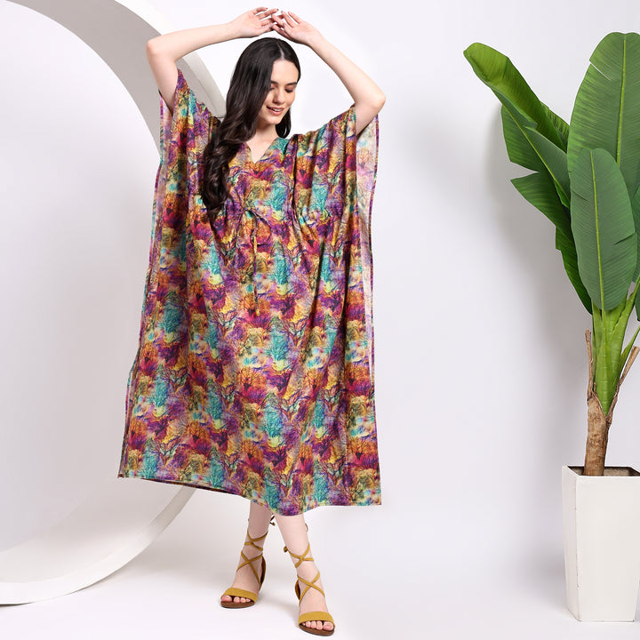 Breathable Cotton Kaftan Dresses