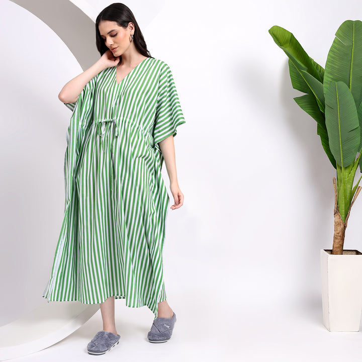 Maxi Stripe Kaftan for Home