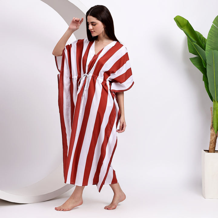 Shop Our Most Stylish and Trendy Striped Kaftan Maxi Dress