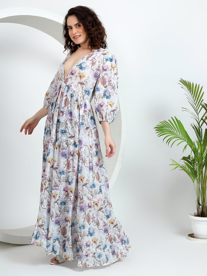 floral dress maxi 