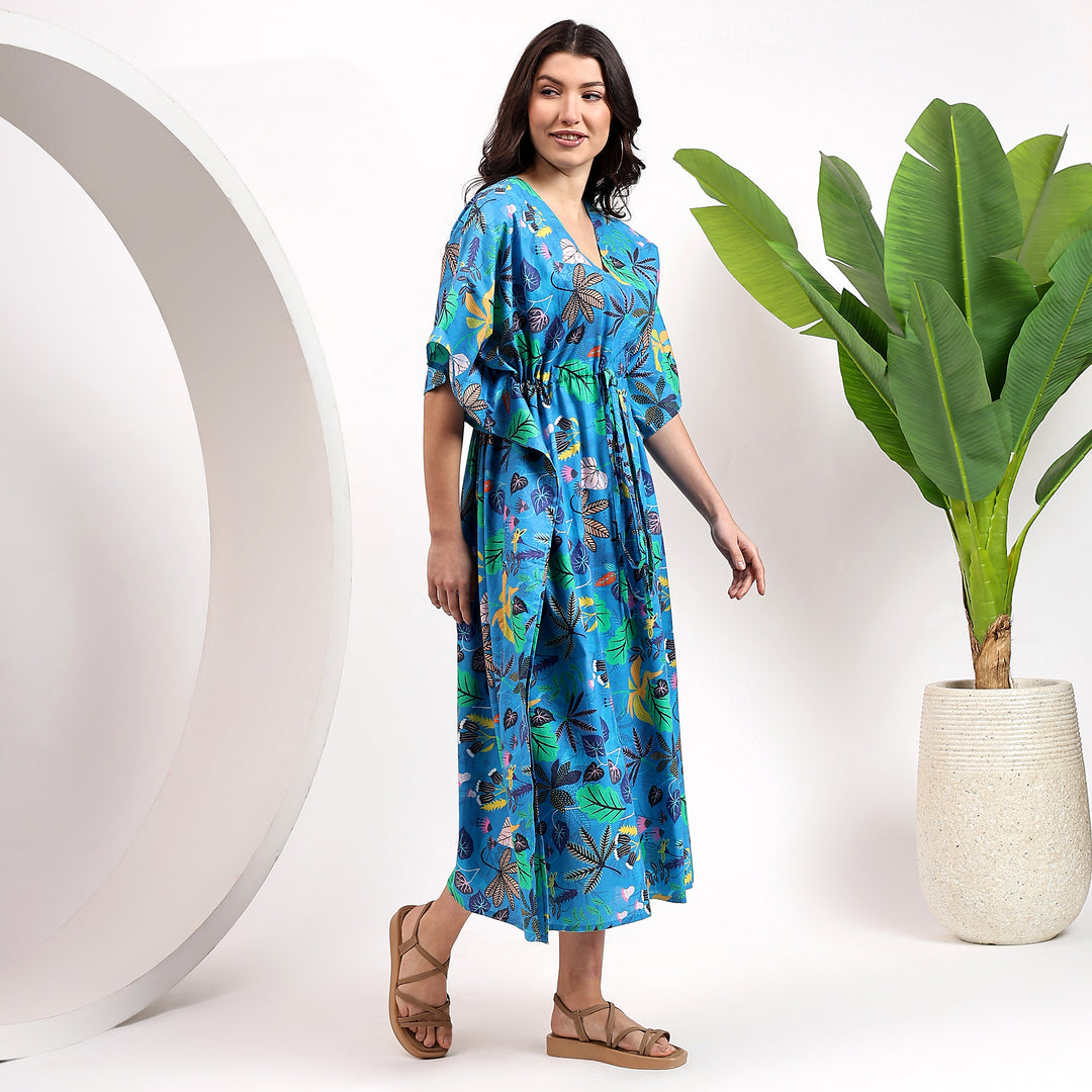 Cotton caftan for women – Indian and Moroccan kaftan fusion