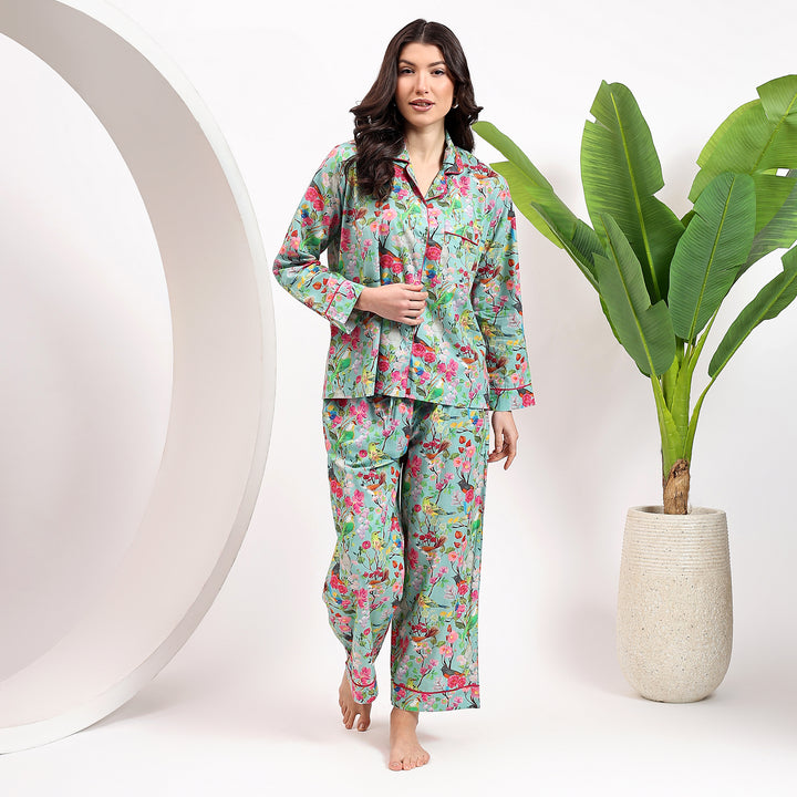 Floral Print Pajamas & PJ Set for Women – Block Print Cotton PJs