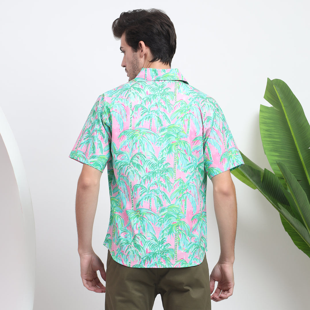 Colorful tropical shirt for a laid-back island-inspired look