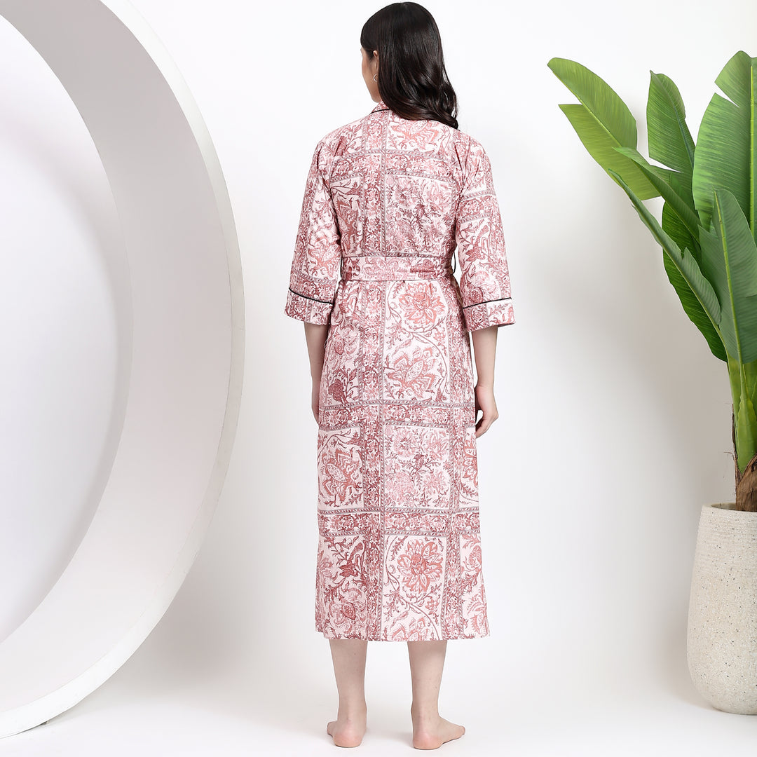 Gorgeous Block Print Kimono Robe for Bridesmaids – Adding Grace to Weddings