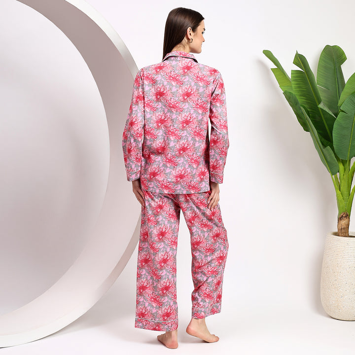 Block print cotton PJs – pajama set for women
