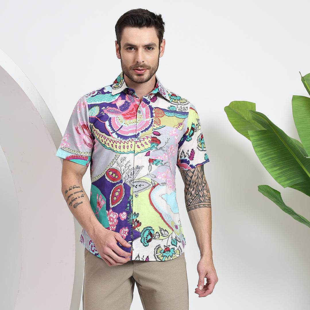 Short Sleeve Printed Resort Shirt