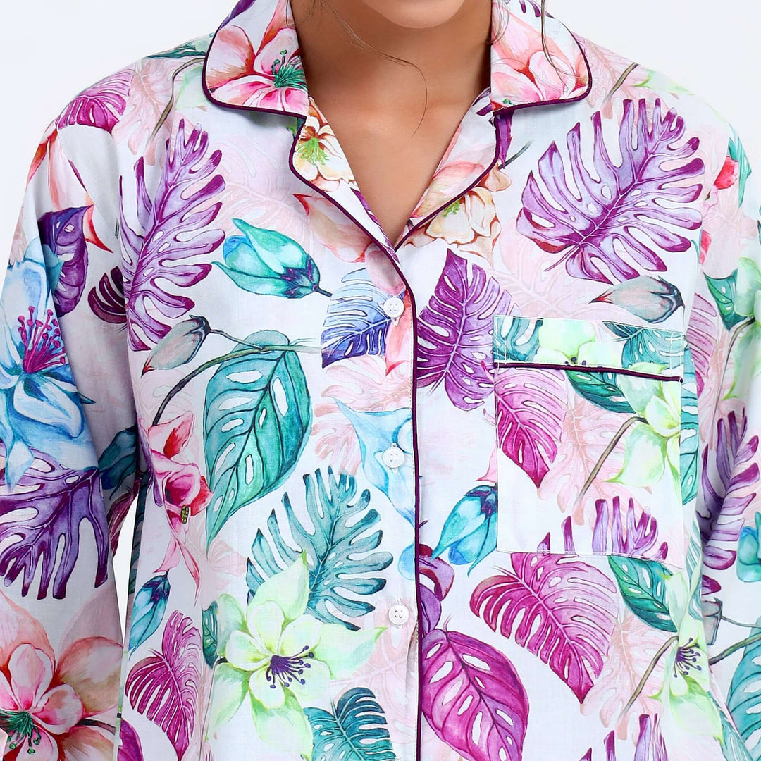 Pattern indian pjs tropical pajamas family matching sets