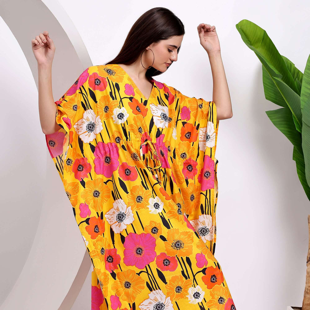 Handmade Indian cotton caftan – women’s clothing