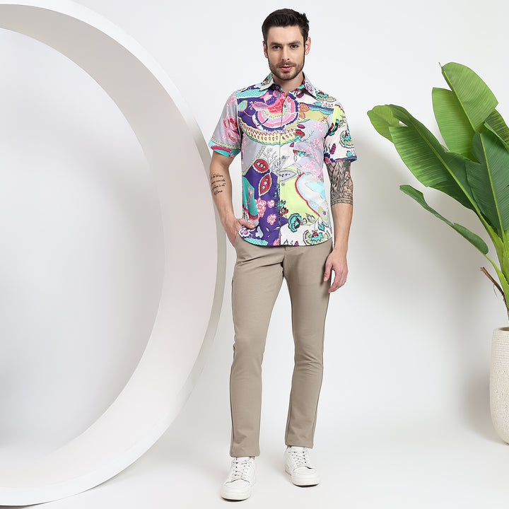 Pair these multi-colored Christmas shirts with jeans for a cozy holiday look