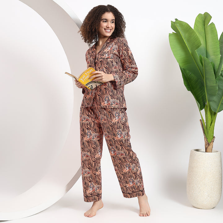 Cozy Sleepwear for Women with Elastic Waist Pajama Bottoms