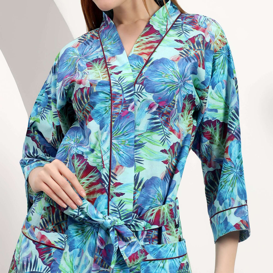 Wholesale Floral Dressing Gown