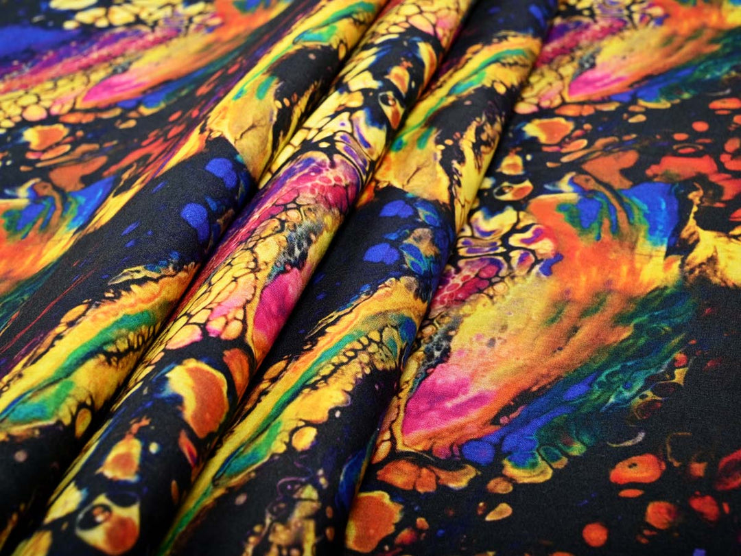 rainbow print cotton fabric trends