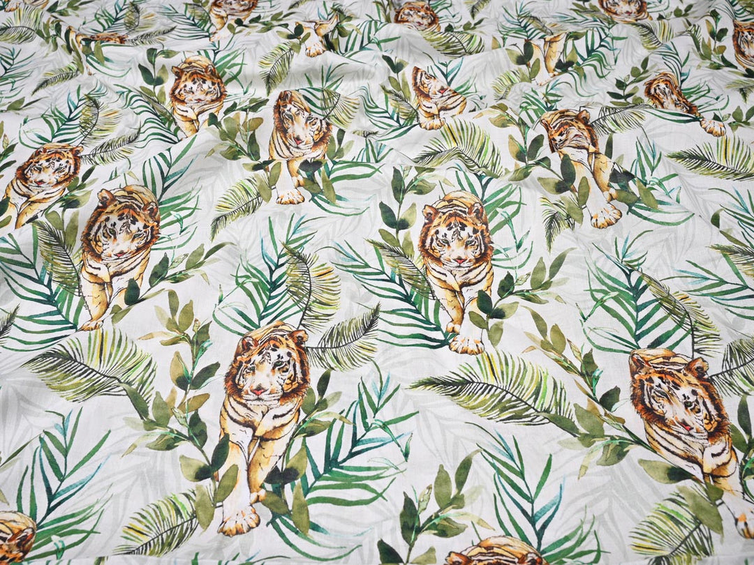 green leaf fabric cotton for home decor