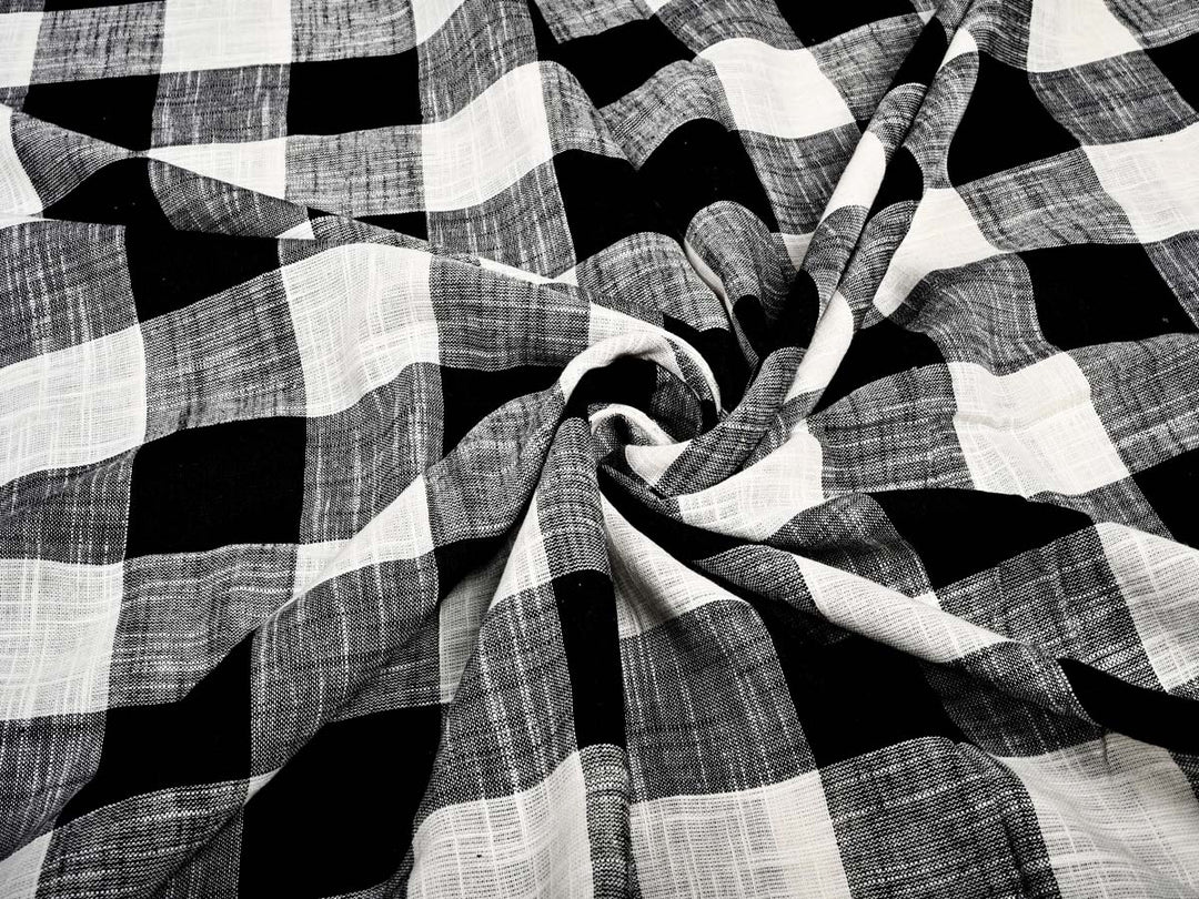 black and white fabric