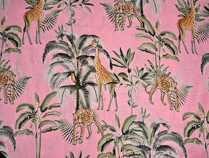 tropical trees print fabric 