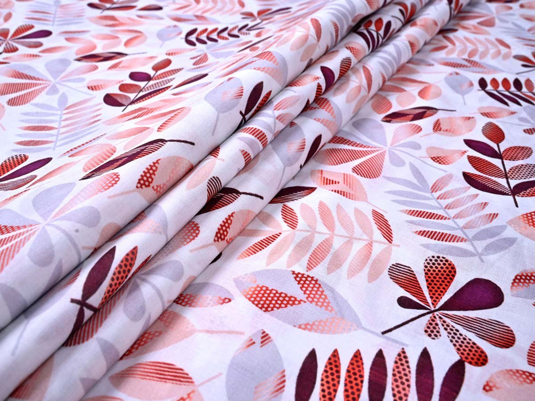 home decor leaf fabric