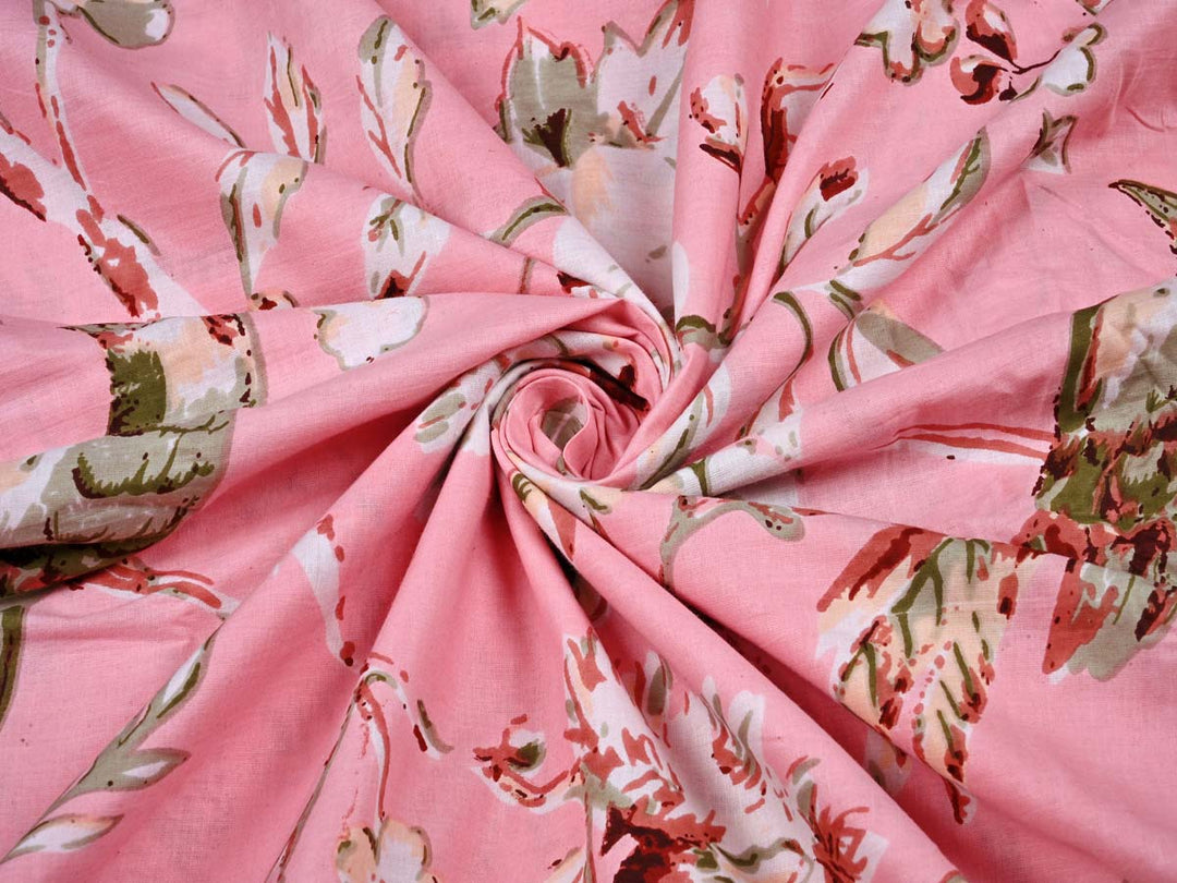 soft pink cotton apparel fabric