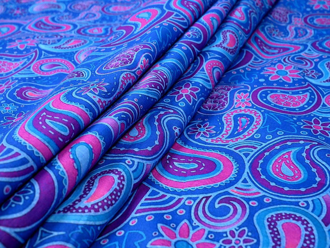indian paisley fabric cotton