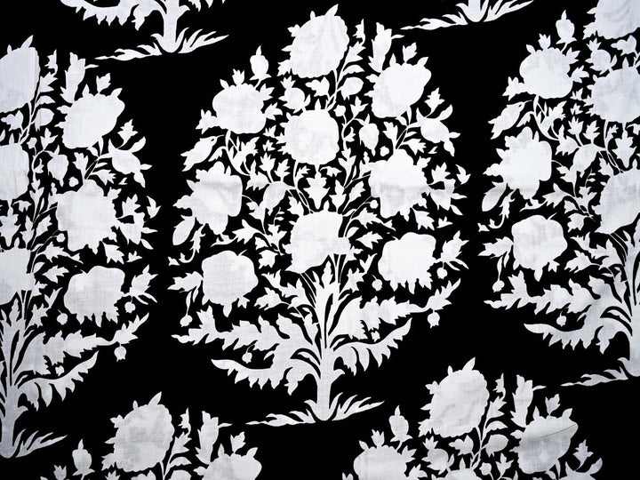 black cotton fabric for clothes