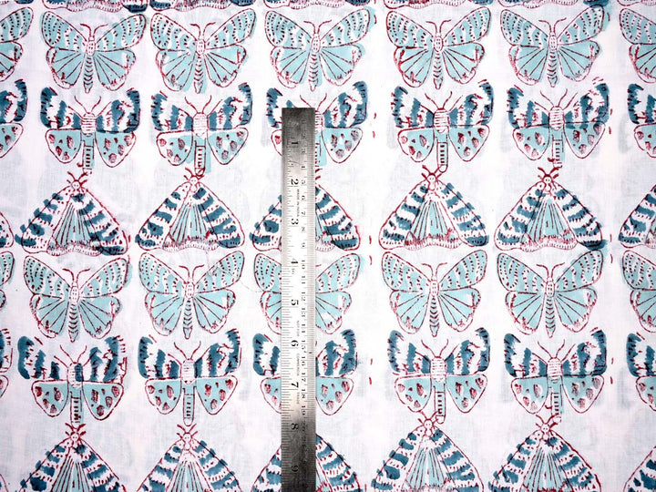 hand block printed fabric cotton