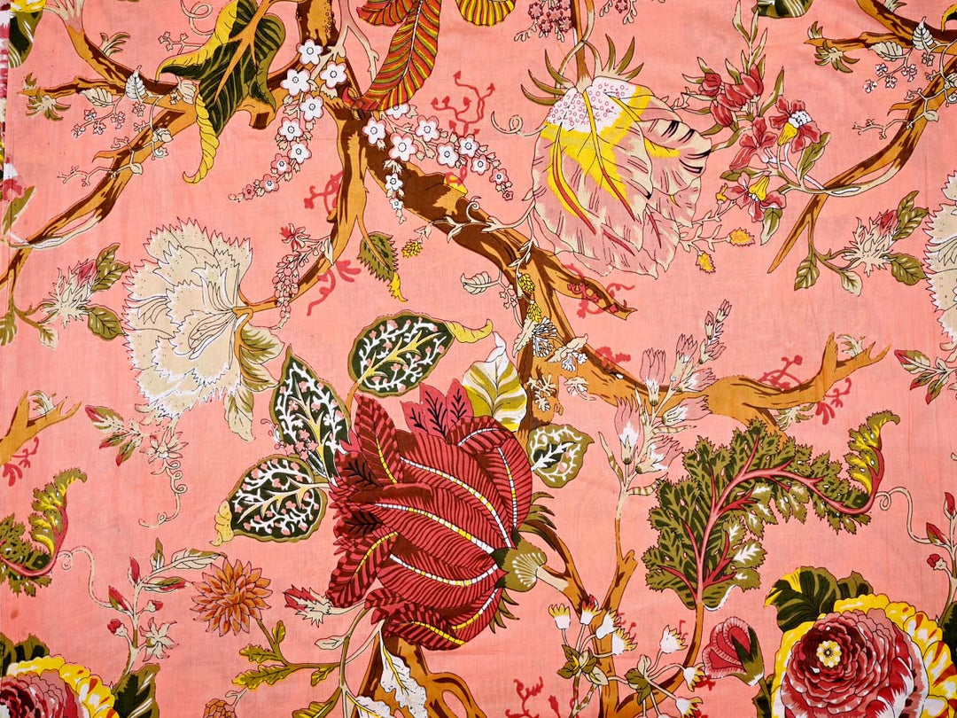 vintage floral fabric by yard