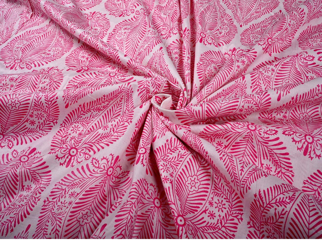 pink cotton clothing fabrics