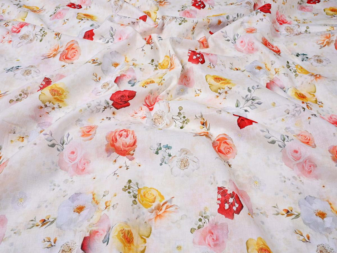 soft white cotton clothing fabric