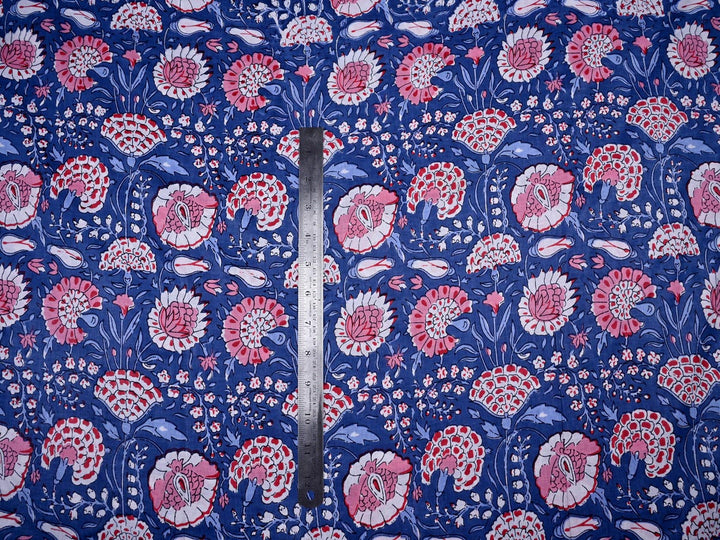 blue cotton dress cloth material