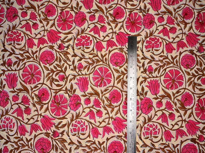 handcrafted flower fabric prints