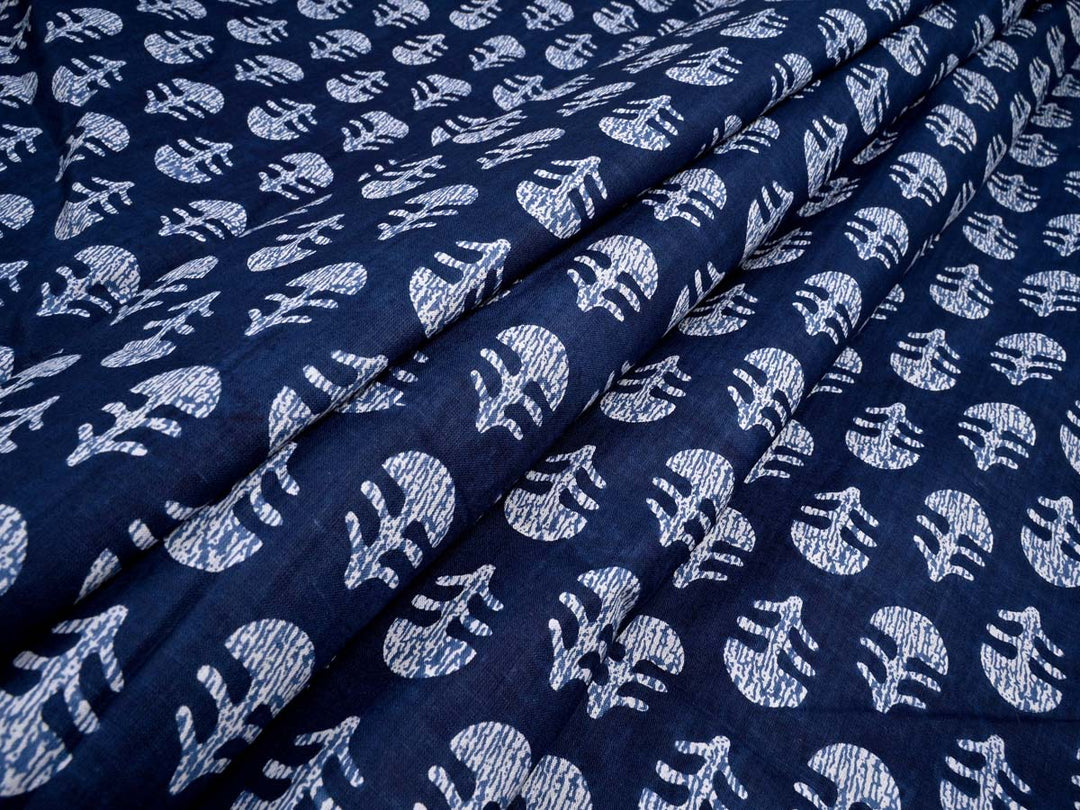 indian mushroom printed cotton