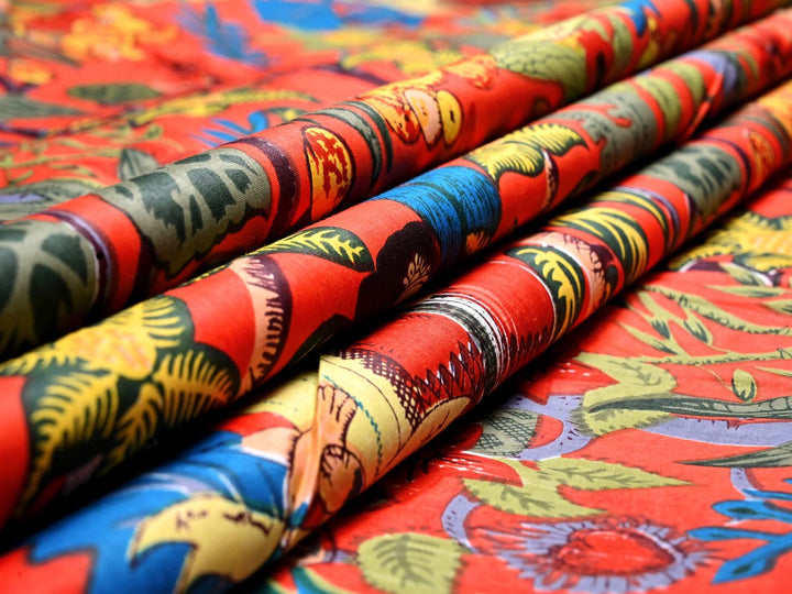 orange fabric for table cloth