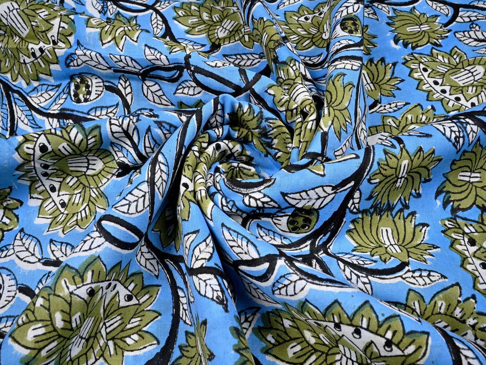 Blue Shade Cotton Fabric