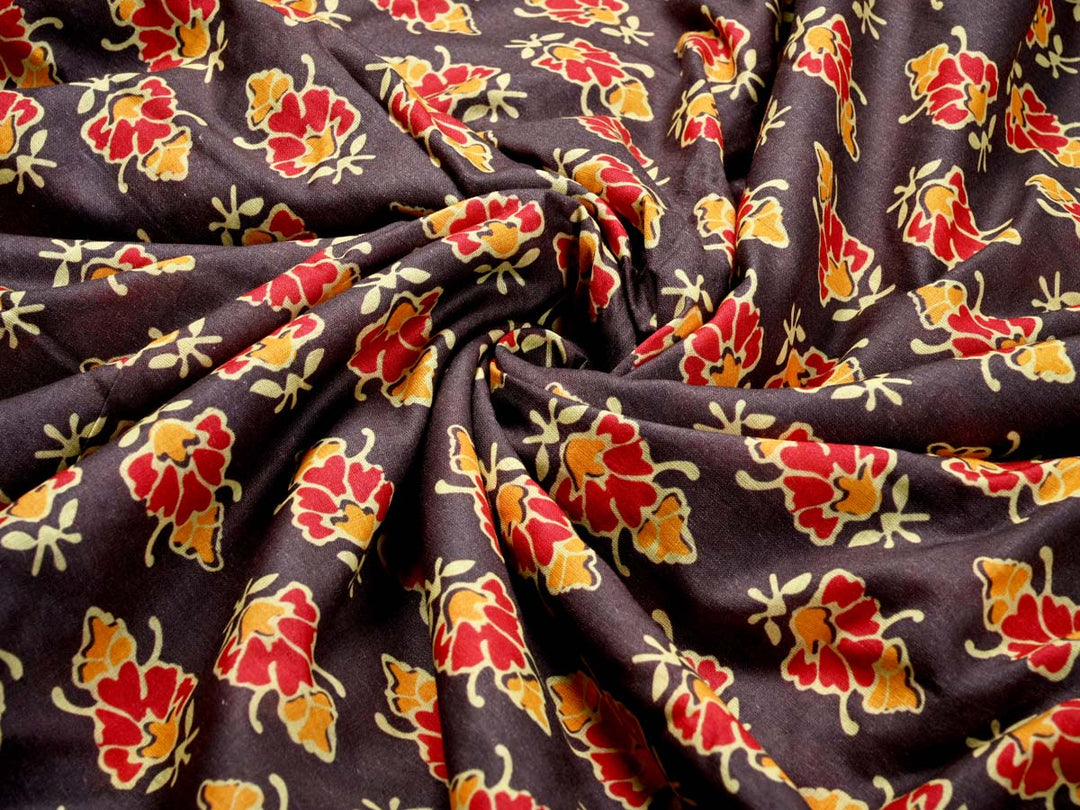 brown cotton fabric