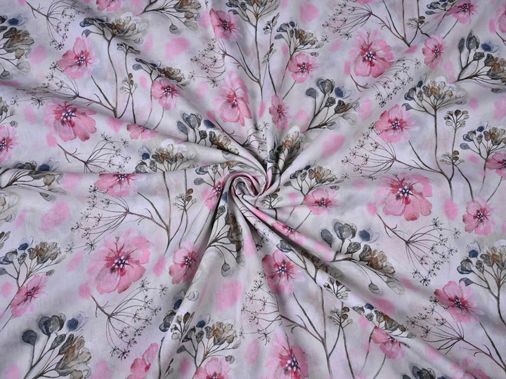 Custom-Printed floral Fabric