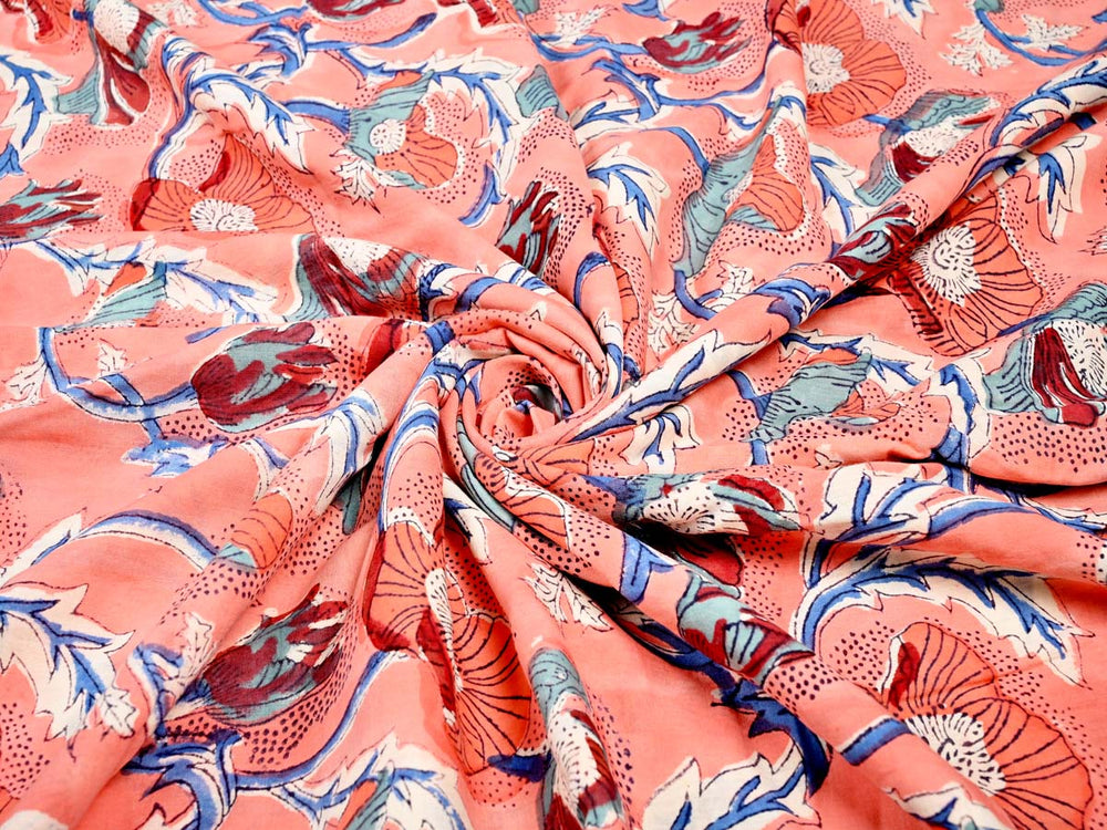 tropical flowers apparel fabrics