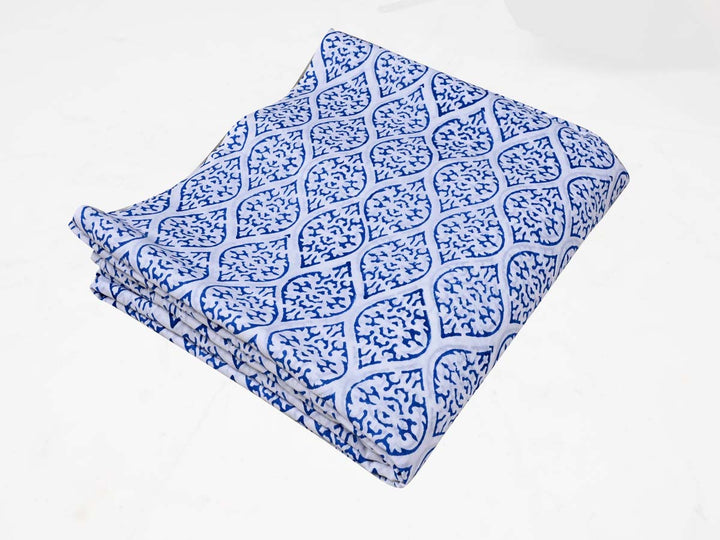 geometric cotton printed block fabric