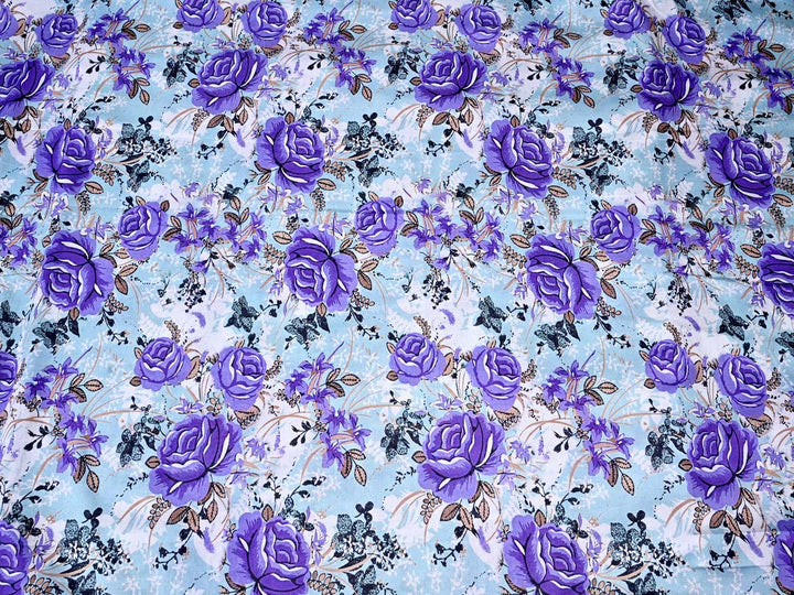 purple flower fabric textiles