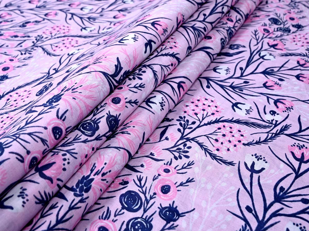 pink cotton fabric for maxi dress