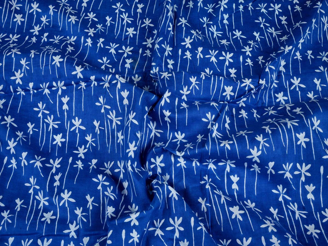 blue upholstery fabric cotton