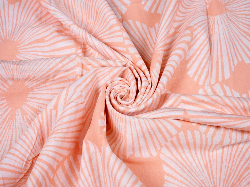 cotton peach fabric for dresses