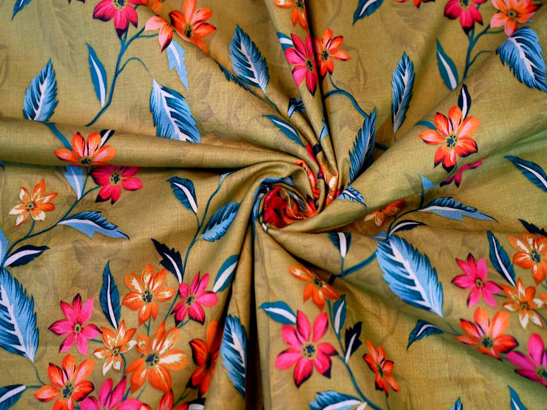 leaf print fabric 