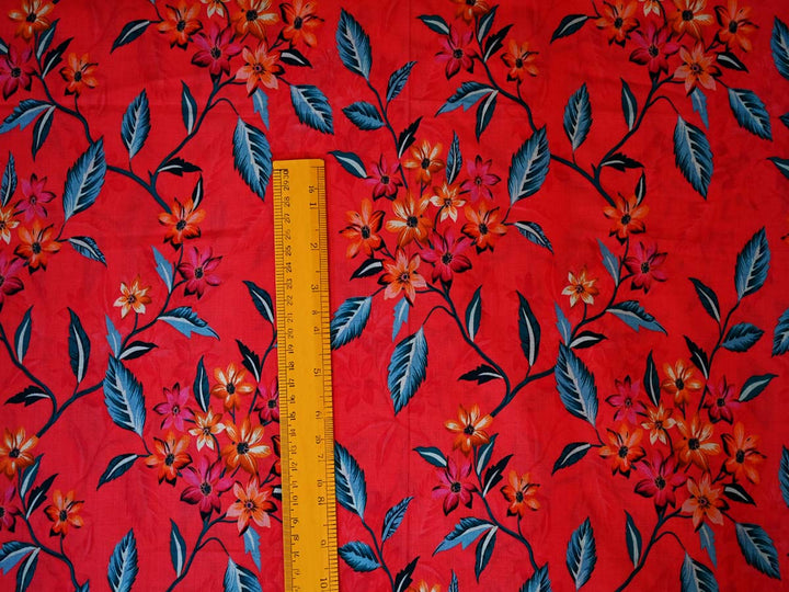 floral upholstery fabric cotton