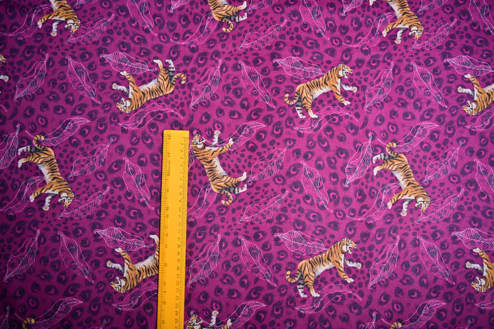 Indian Tiger Print ~ Wholesale Cotton Crafts Fabric