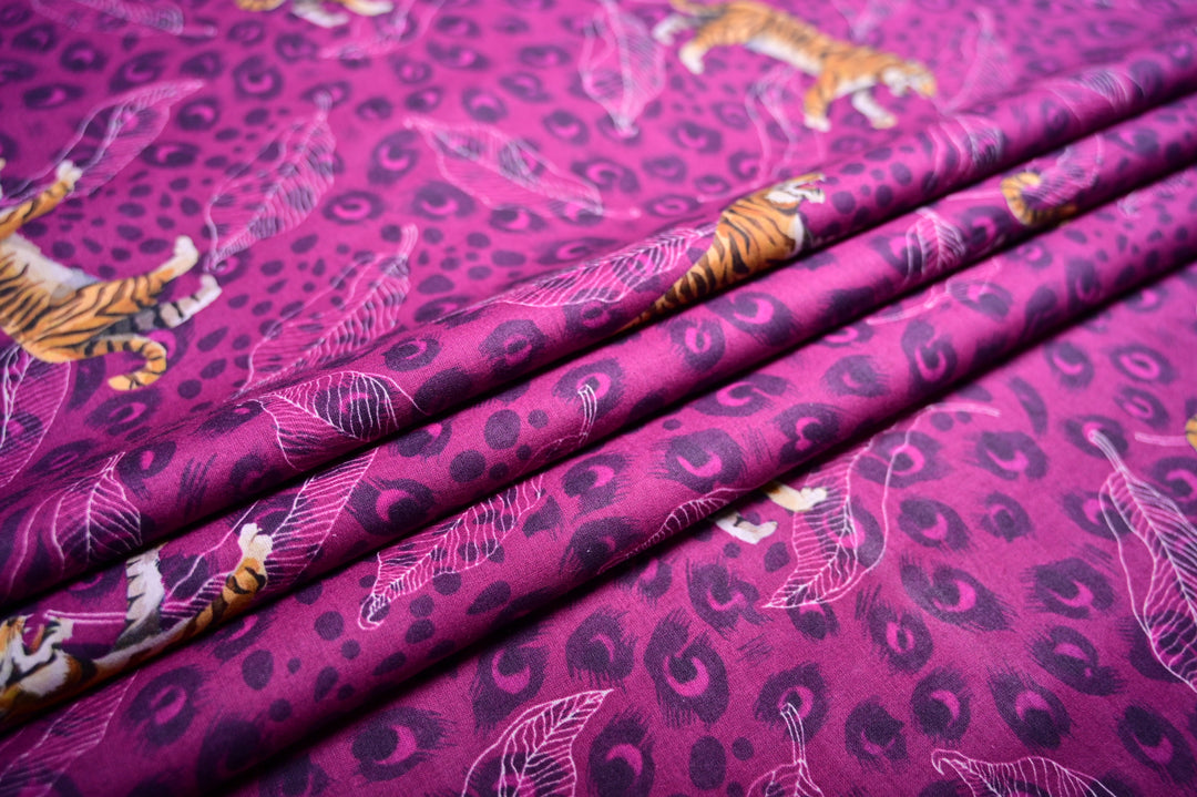 Indian Tiger Print ~ Wholesale Cotton Crafts Fabric