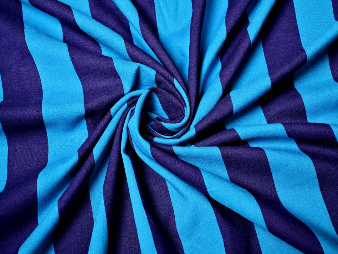 blue stripes fabric