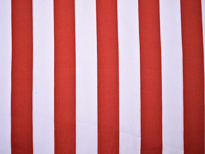  red white strip print