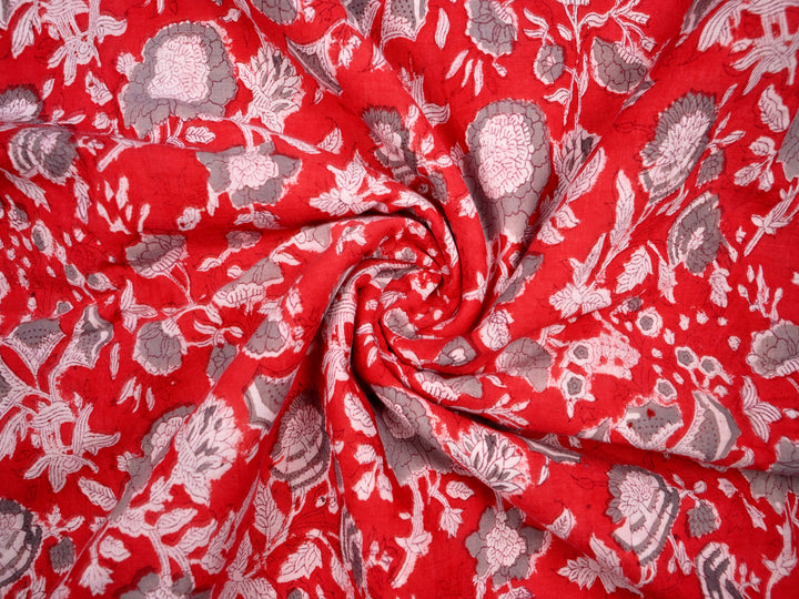 printed cotton fabric material